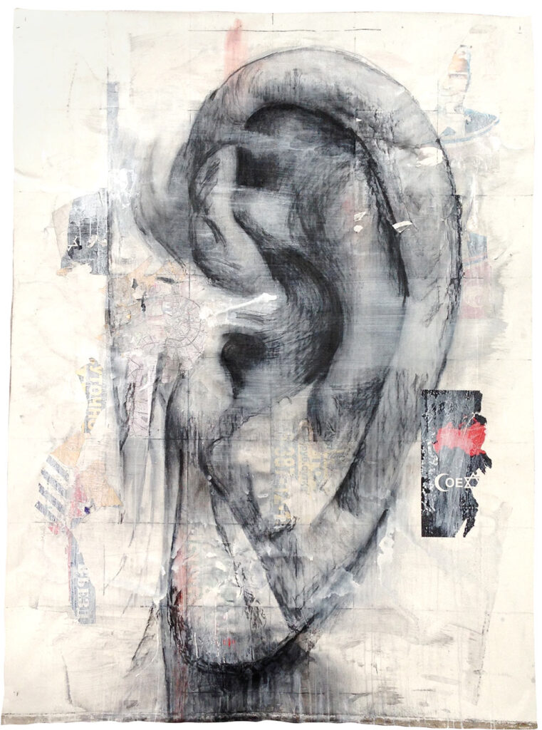 Vasiliy Aksoynov's ear / People. Great portrait. Approximation. © Katya-Anna Taguti